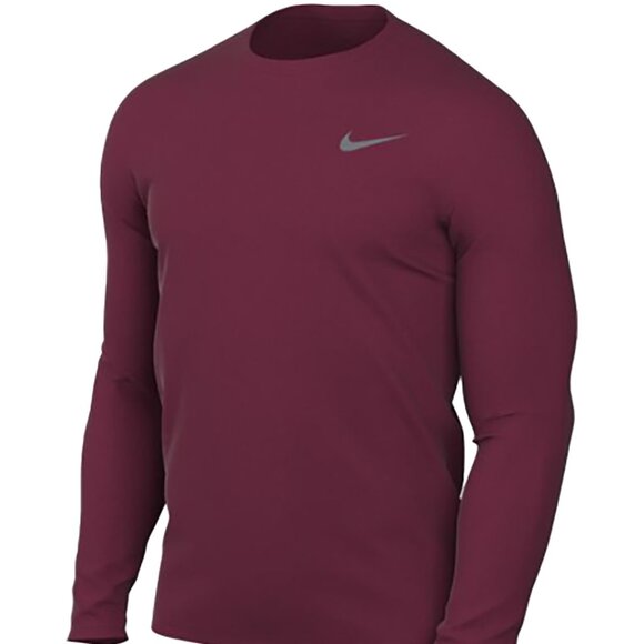 Nike DriFit Legend Long Sleeve T-Shirt (Maroon) - Picture 1 of 4